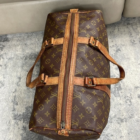 Vintage Louis Vuitton Monogram Sac Souple 45 Square Duffle Travel Bag Carryon - Picture 8 of 17